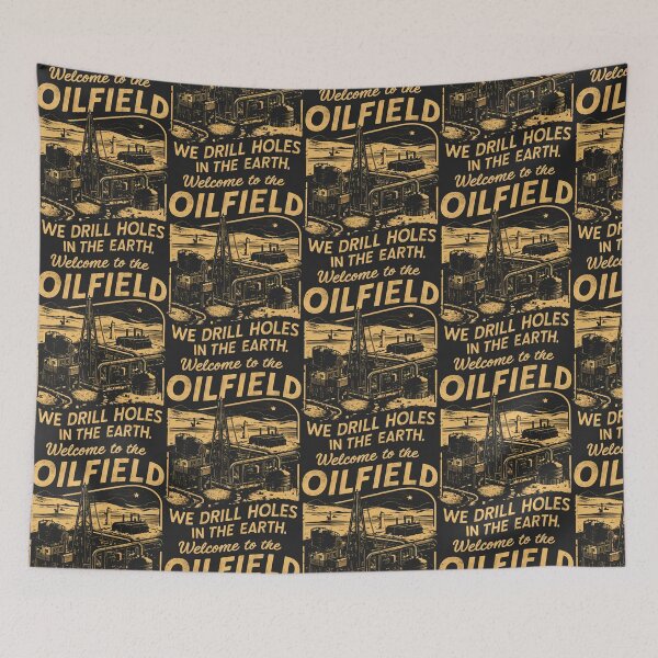 Item preview, WELCOME TO THE OILFIELD: Drilling Beneath a Bronze Moon designed and sold by SplashTastic.