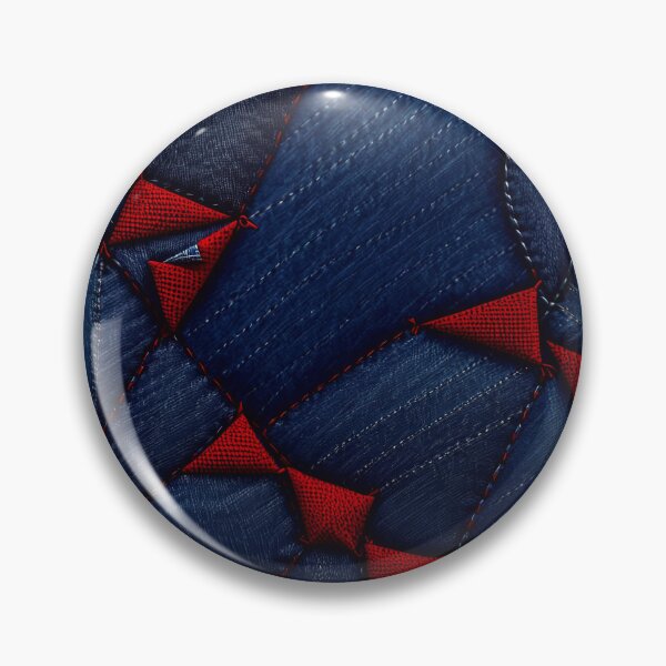 Item preview, Blue And Red Abstract Denim Pattern designed and sold by TheArtOfPat.