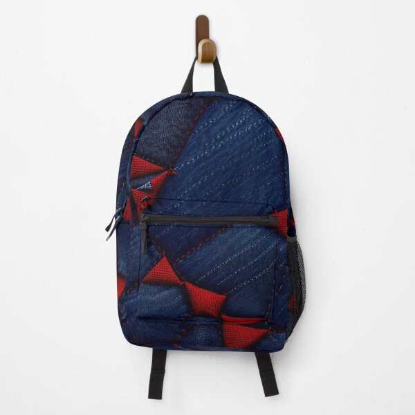 Item preview, Blue And Red Abstract Denim Pattern designed and sold by TheArtOfPat.