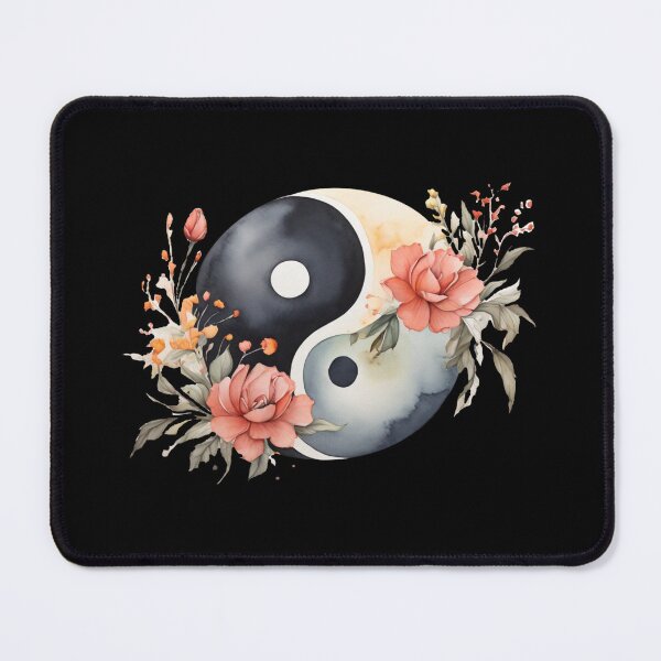 Item preview, Watercolours Yin Yang flowers  designed and sold by Flowersonstuff.