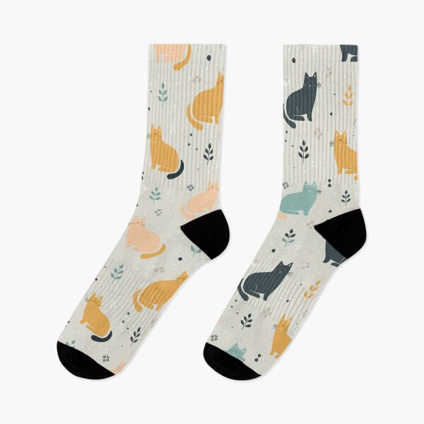 Item preview, Cute cats minimalist pattern for printing designed and sold by Artkitokri.