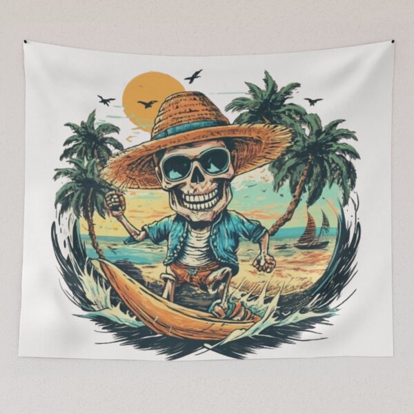 Item preview, Surfing skeleton designed and sold by catcraftss.
