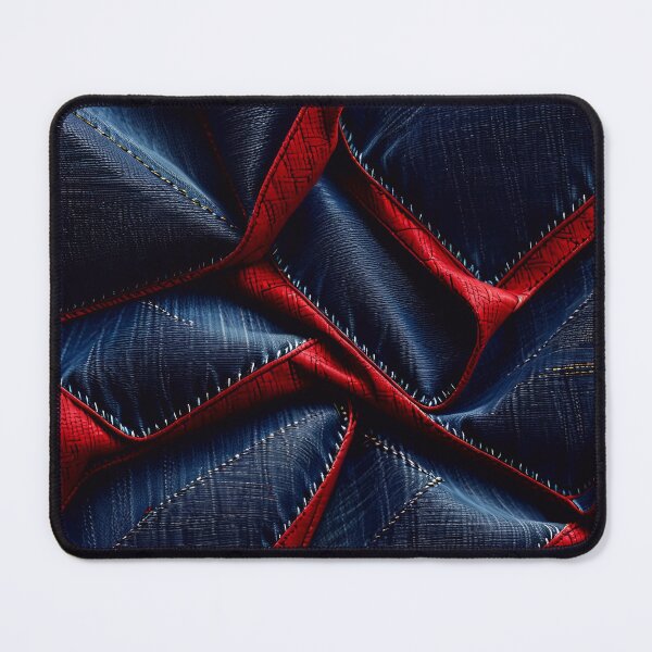 Item preview, Blue And Red Abstract Denim Pattern designed and sold by TheArtOfPat.