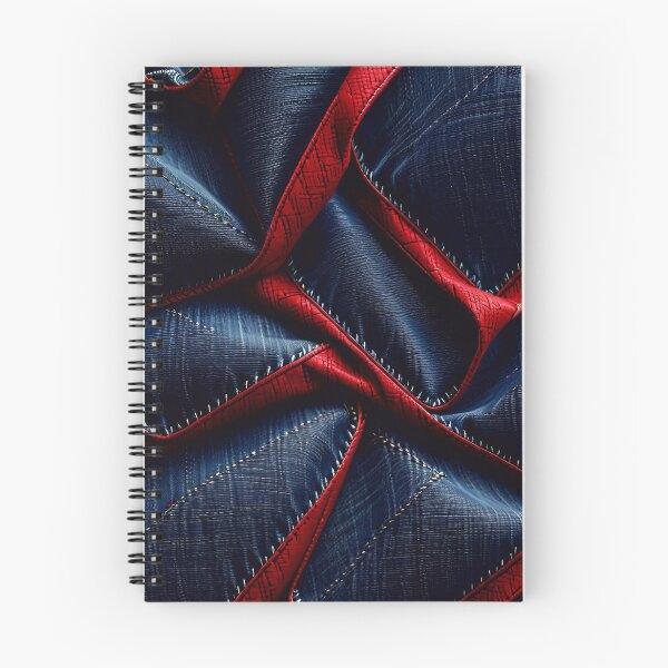 Item preview, Blue And Red Abstract Denim Pattern designed and sold by TheArtOfPat.
