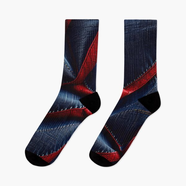 Item preview, Blue And Red Abstract Denim Pattern designed and sold by TheArtOfPat.