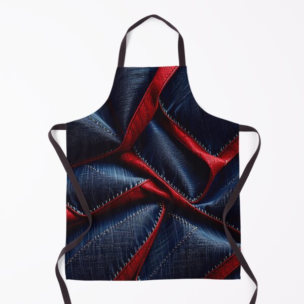 Item preview, Blue And Red Abstract Denim Pattern designed and sold by TheArtOfPat.
