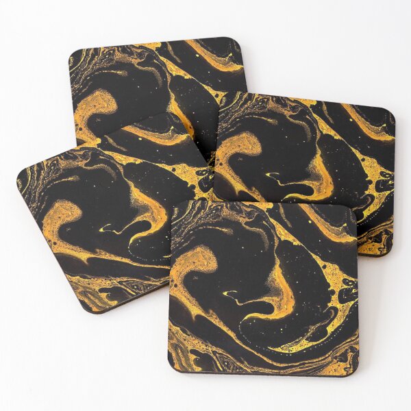 Item preview, Golden Warmth in Black Marble designed and sold by CulinaryCenter.