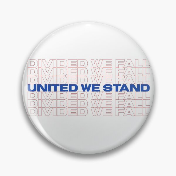 Item preview, United We Stand, Divided We Fall Retro Text Design designed and sold by unclestich.