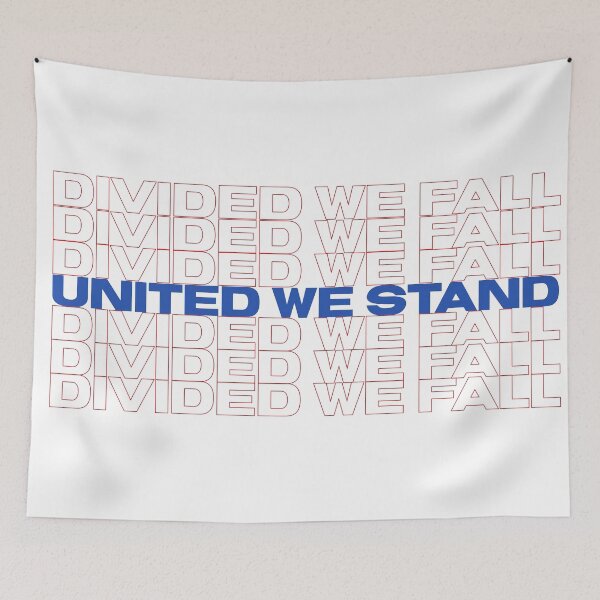 Item preview, United We Stand, Divided We Fall Retro Text Design designed and sold by unclestich.