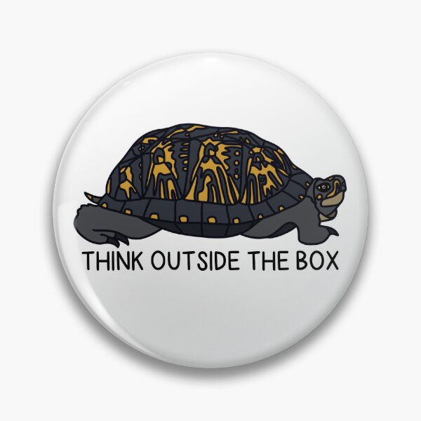 Item preview, THINK OUTSIDE THE BOX (Box Turtle) designed and sold by chicorycreative.