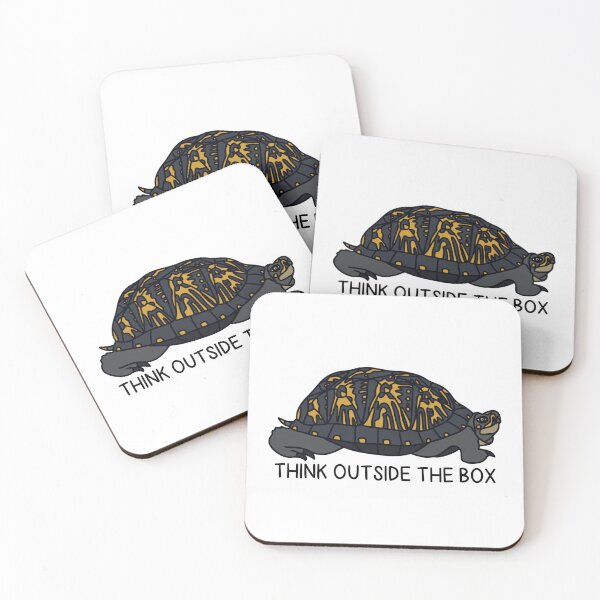 Item preview, THINK OUTSIDE THE BOX (Box Turtle) designed and sold by chicorycreative.