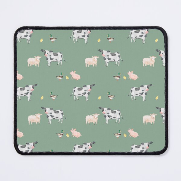 Item preview, Watercolor farm animal-light green designed and sold by inkbearblue.
