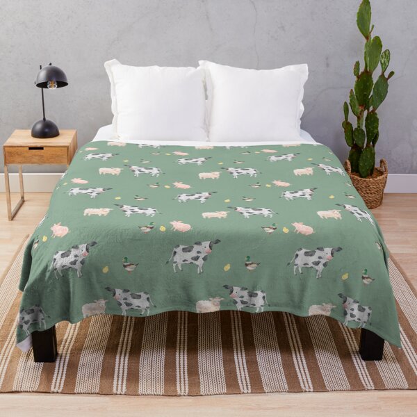Item preview, Watercolor farm animal-light green designed and sold by inkbearblue.
