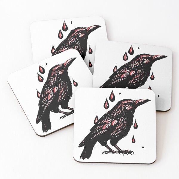 Item preview, Raindrop Crow Red designed and sold by jdm1981.