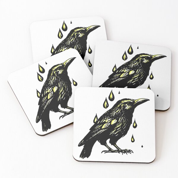 Item preview, Raindrop Crow Yellow designed and sold by jdm1981.