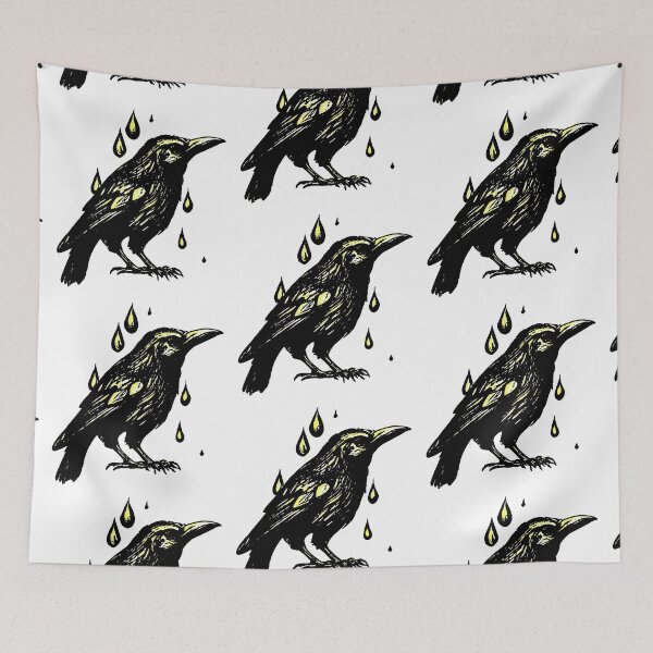 Item preview, Raindrop Crow Yellow designed and sold by jdm1981.