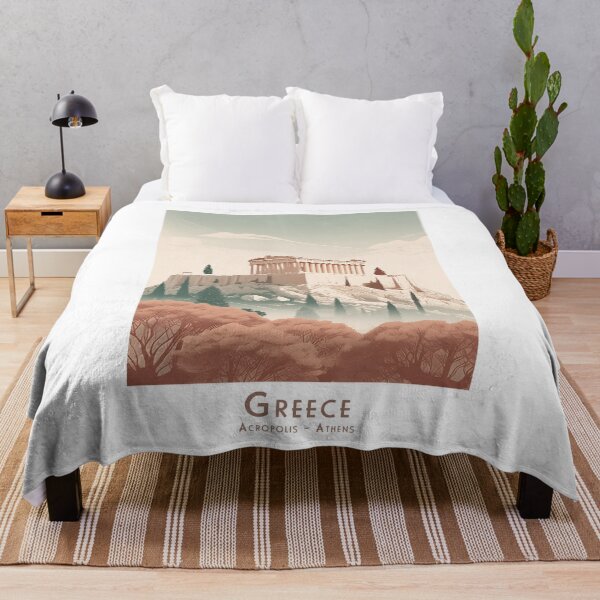 Artikelvorschau, Vintage Akropolis - Minimalistisches Retro-Reiseplakat Athens entworfen und verkauft von pod24.