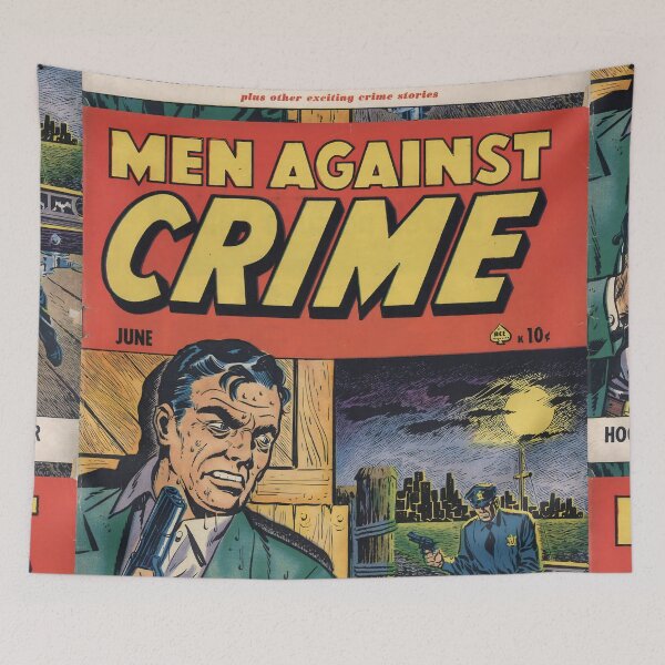 Item preview, Midnight Vigil Hardboiled Detective on Crime's Bleak Streets designed and sold by ArtComixHaven.