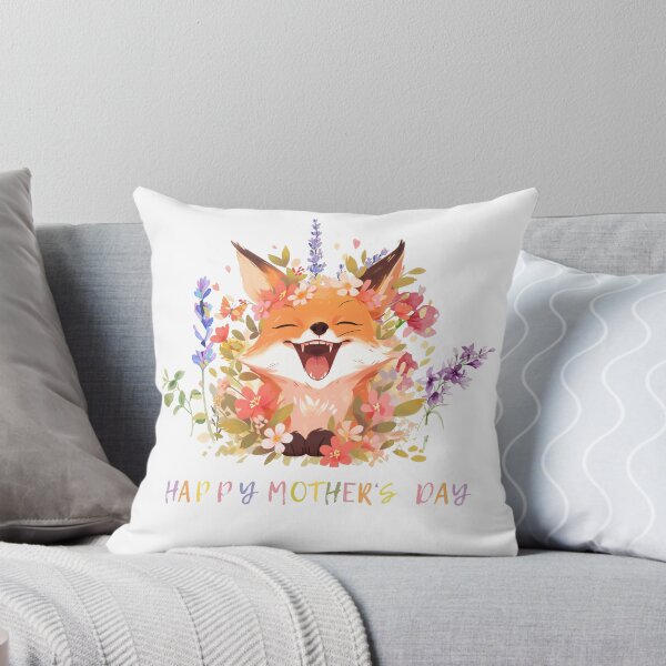 Item preview, Fox Says Happy Mother's Day Colorful Blooming Flowers designed and sold by jenmountainen.