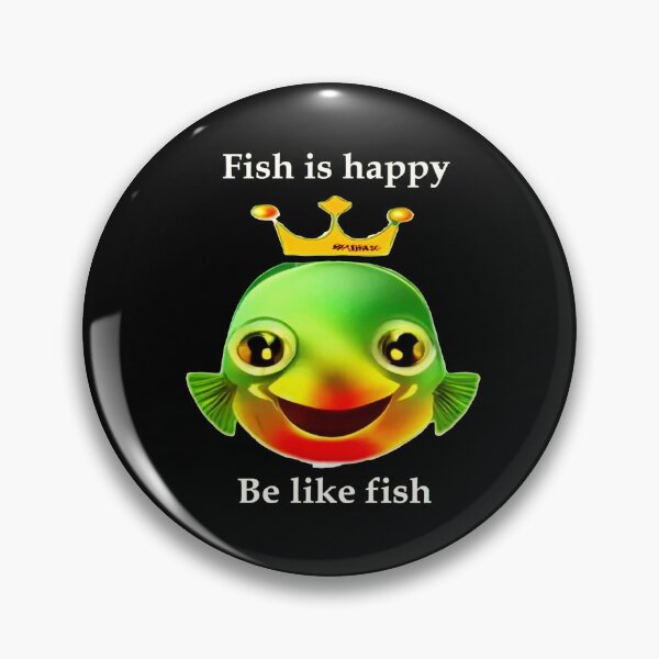 Item preview, Happy Fish - Be Like Fish - Design designed and sold by Emperor-T.