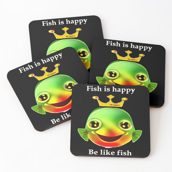 Item preview, Happy Fish - Be Like Fish - Design designed and sold by Emperor-T.