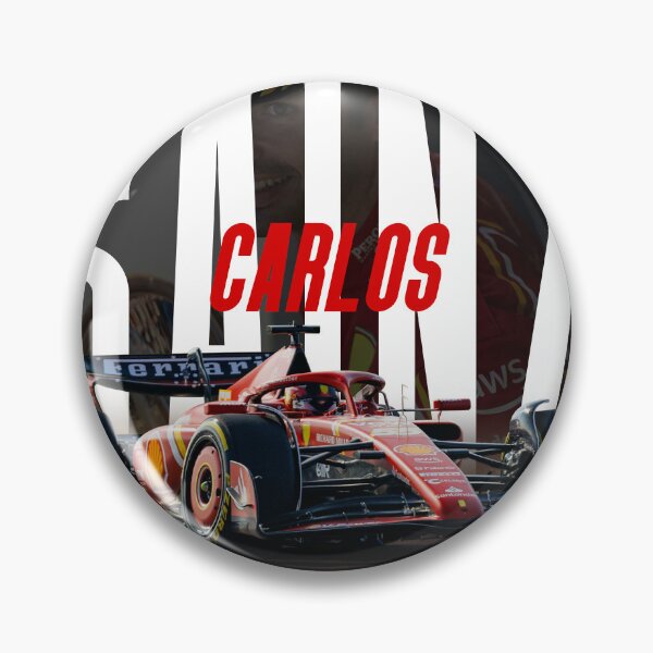 Artikelvorschau, Carlos Sainz 2024 Groß entworfen und verkauft von F1PIT.