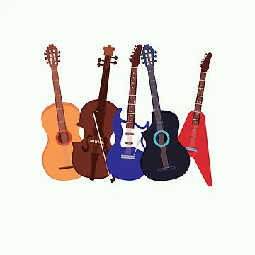 Artwork thumbnail, Colorful String Instrument Collection by BrightrDayMusicArt