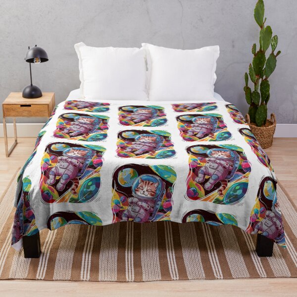 Item preview, Sleeping Kitten in Space - Cat astronaut designed and sold by karsad.