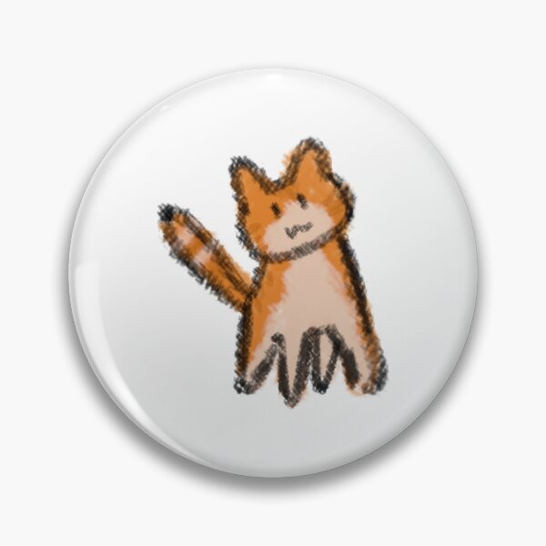 Item preview, excited cartoon orange tabby cat designed and sold by beep-has-eds.
