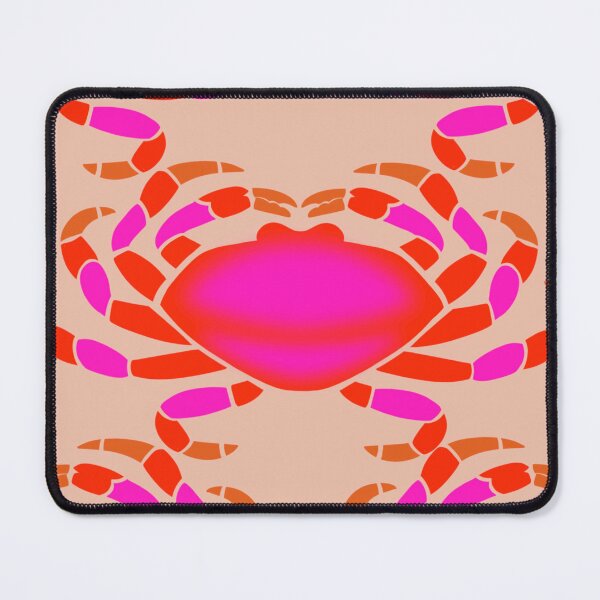 Item preview, Crabs on Sandy beach-hot pink, orange, red designed and sold by naomibroudo.
