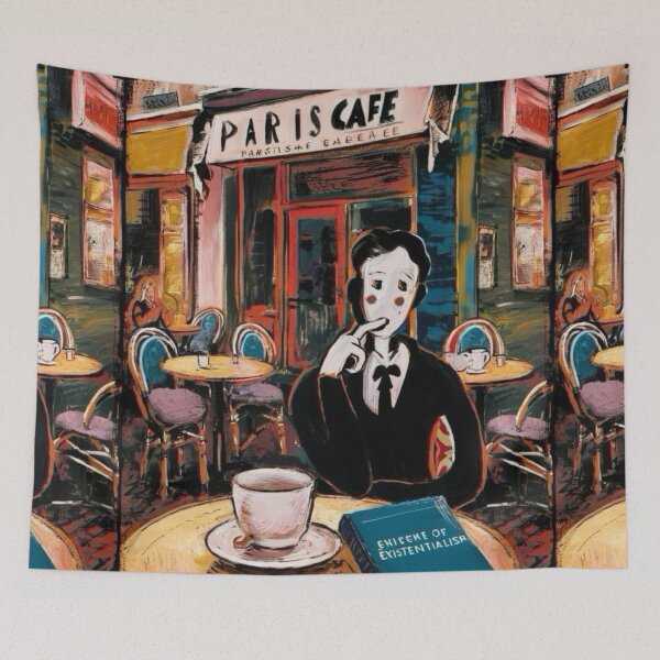 Item preview, Paris Cafe…..Mixed Media Art by Carraann designed and sold by CARRAANN.