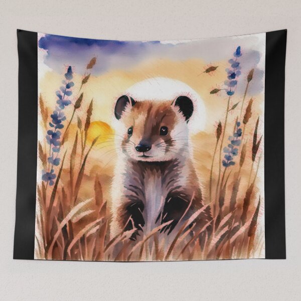 Item preview, Black-footed Weasel (Mustela nigripes) v3 designed and sold by Helios Be. Lavsh.