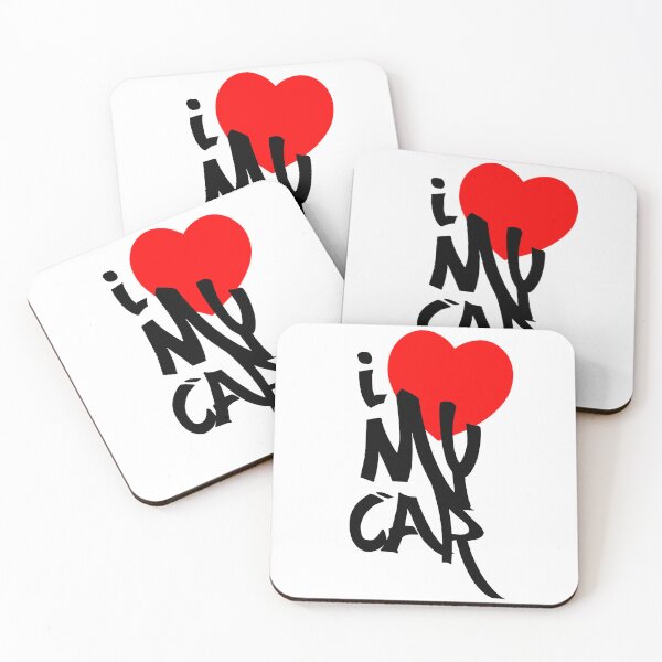 Item preview, I Love My Car Black Text designed and sold by MonkiFlipp.