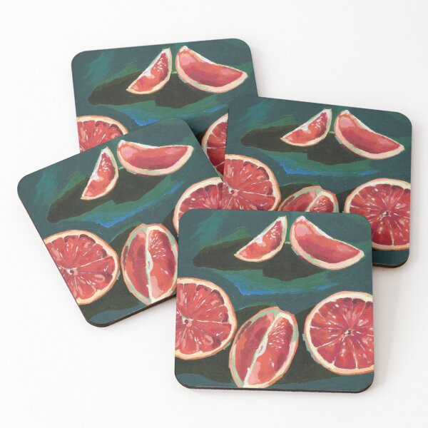 Item preview, Vibrant Ruby Grapefruit Slices designed and sold by sna-sketches.