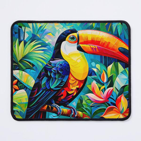 Item preview, Beautiful and colorful toucan in the Amazon jungle designed and sold by PixelCraftDSG.