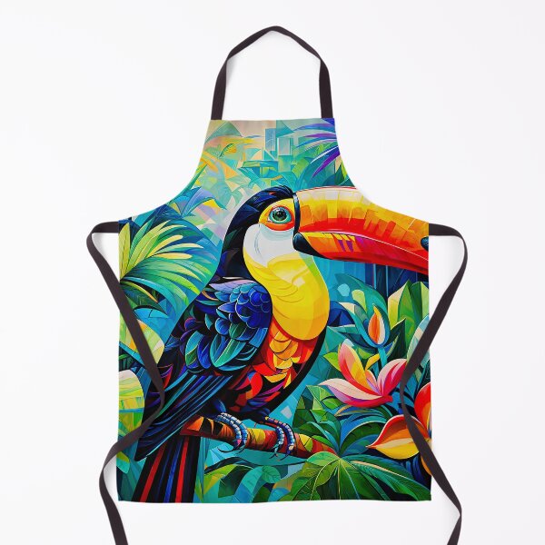 Item preview, Beautiful and colorful toucan in the Amazon jungle designed and sold by PixelCraftDSG.