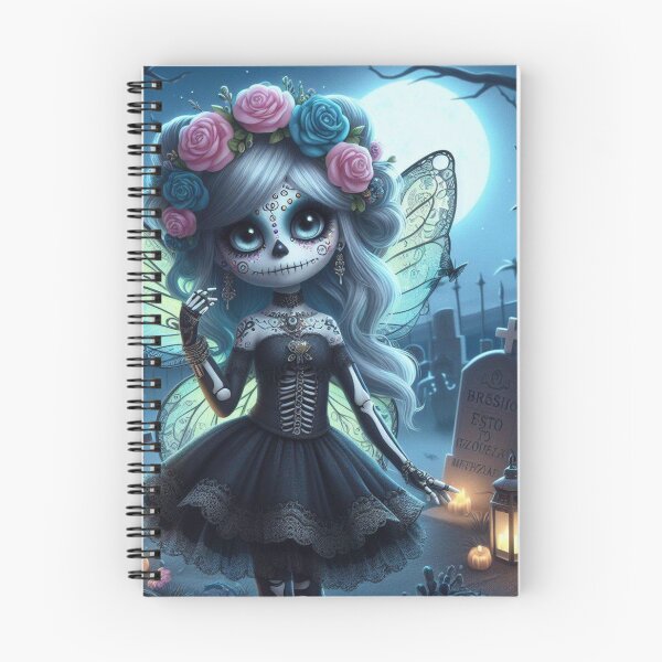 Artikelvorschau, a cute gothic fairy celebrating day of the dead 5 entworfen und verkauft von NightmareDream.