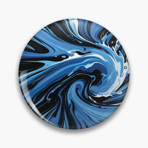 Artikelvorschau, Wilder Welleneinschlag – Liquid Marble-Stil. entworfen und verkauft von Designial.