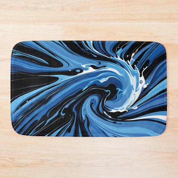Artikelvorschau, Wilder Welleneinschlag – Liquid Marble-Stil. entworfen und verkauft von Designial.