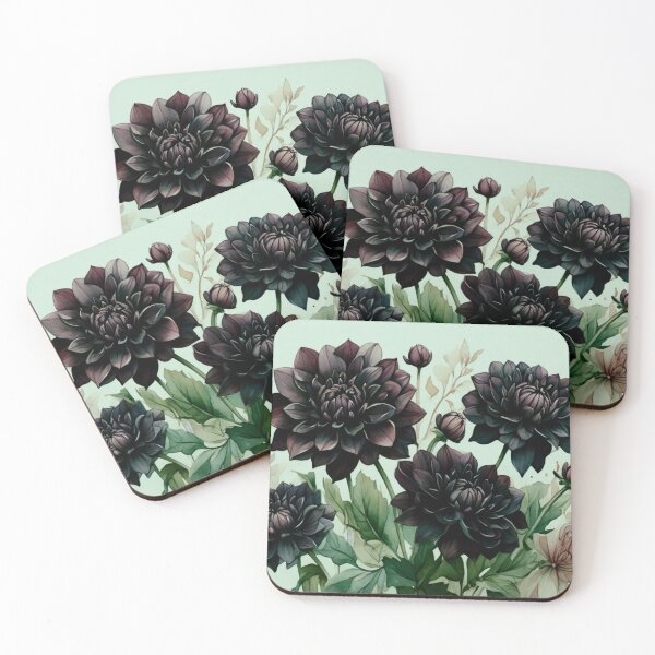Item preview, Black dahlias designed and sold by Flowersonstuff.
