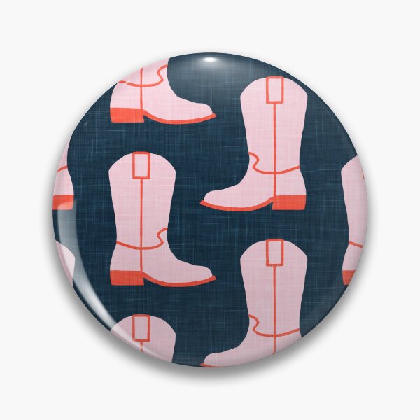 Item preview, Cowgirl - Cowboy Boots - Pink/Dark Blue designed and sold by littlearrow.
