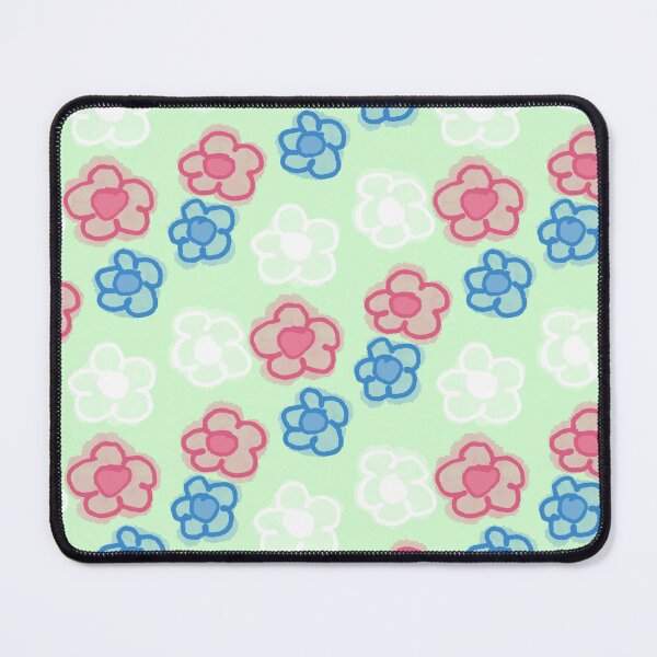 Item preview, Trans flag flowers kitschy designed and sold by Cloud-Boy.