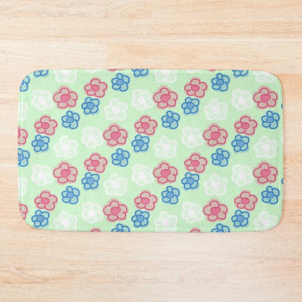 Item preview, Trans flag flowers kitschy designed and sold by Cloud-Boy.