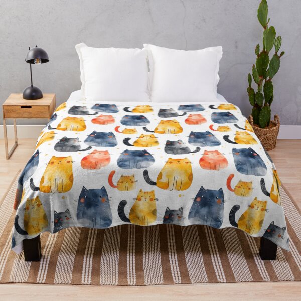 Item preview, Quirky Cats on White  designed and sold by KSimpson838.