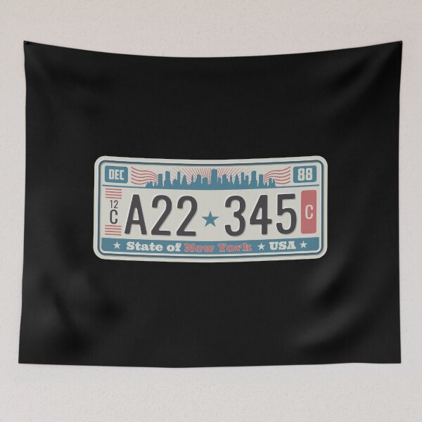 Item preview, newyork number plate designed and sold by itswallcraft.