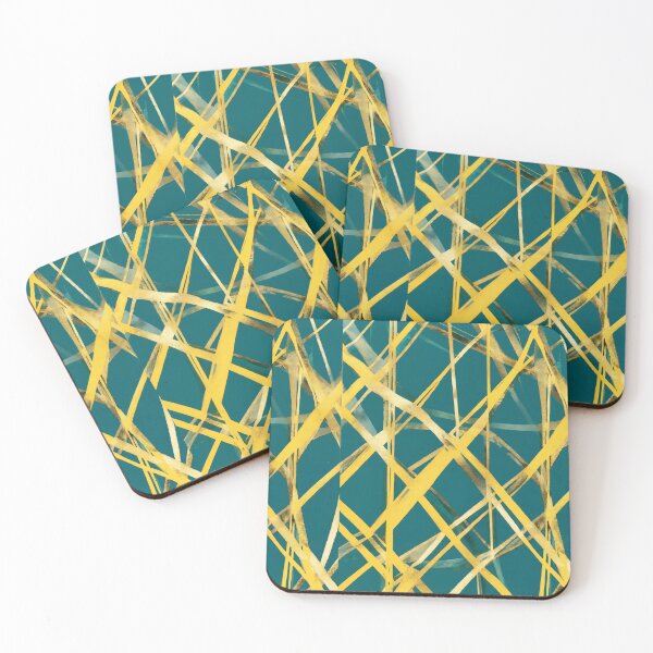 Item preview, Teal & Gold Pattern Design #1264 designed and sold by topzmart.