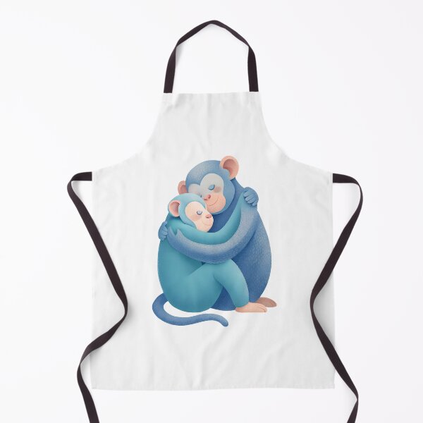 Item preview, Monkeys hug each other designed and sold by WIZZZZART.
