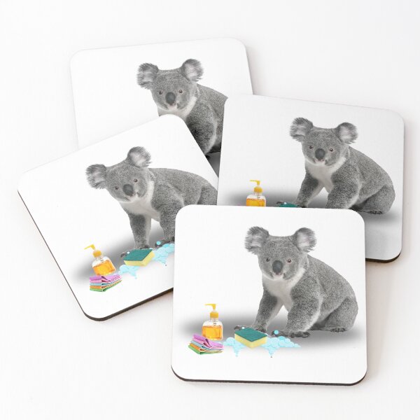 Item preview, Funny Koala Bear Mopping Floor Unique Animal Sticker  designed and sold by julyperson.