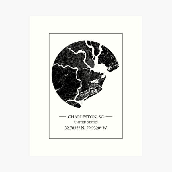 Item preview,  Charleston map designed and sold by Mapmingle.