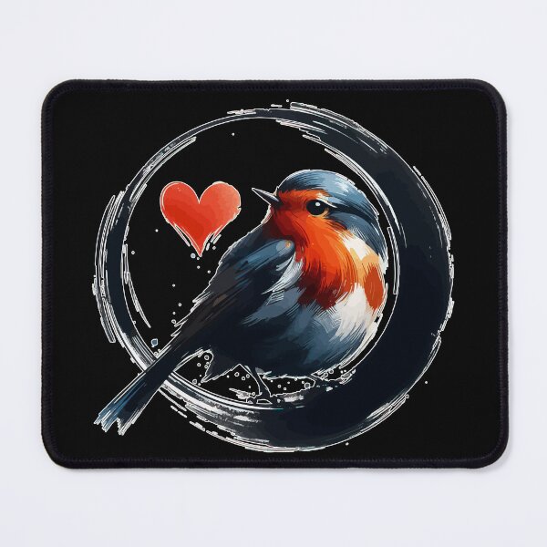 Item preview, Robin Bird Sumie Enso Circle designed and sold by TomFrontierArt.
